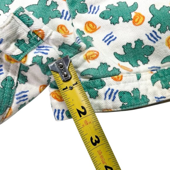 Vintage Day Sportswear Boys Lizard Gecko Shortalls Overalls Size 3T - Picture 8 of 9